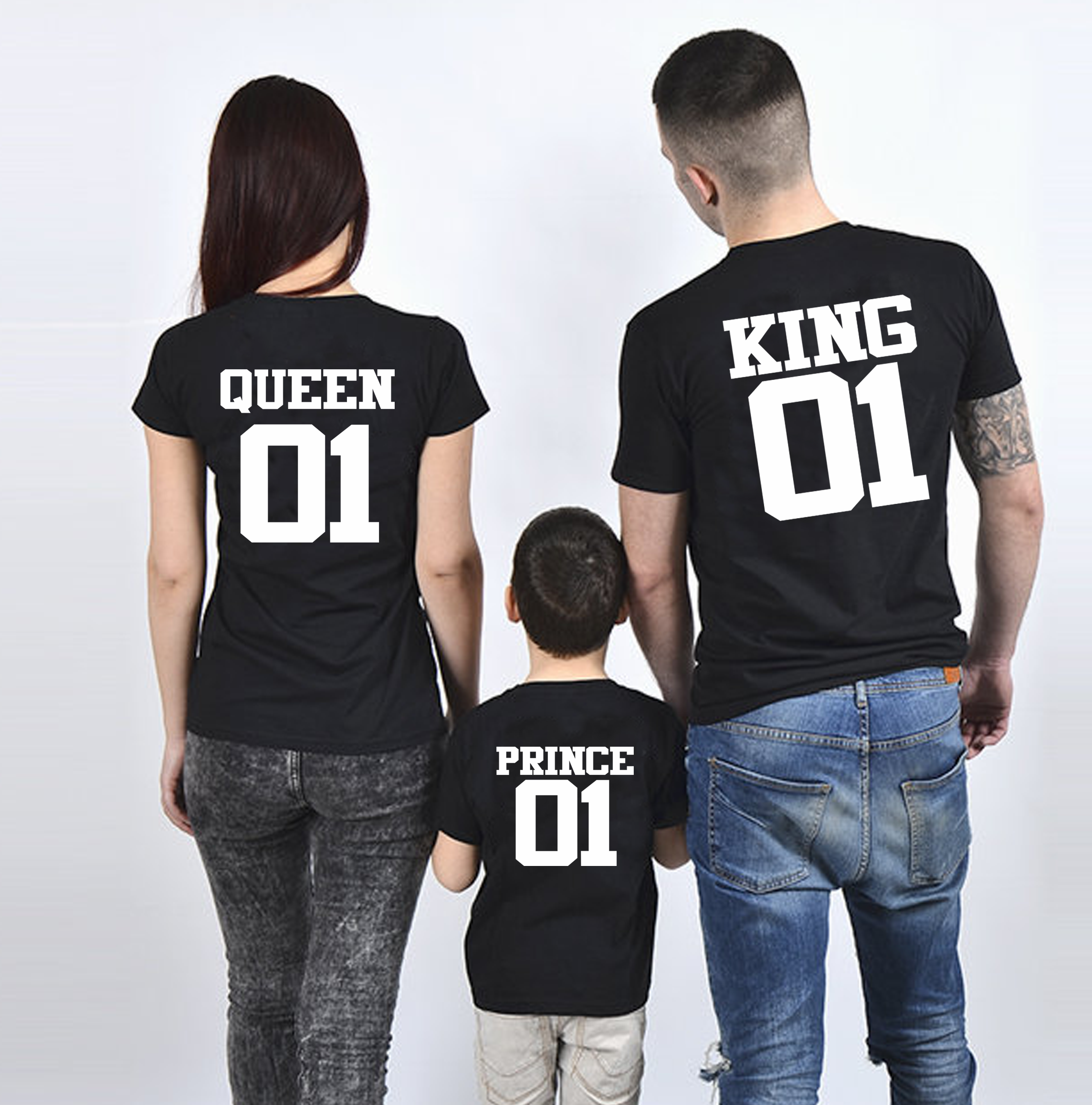 Rudyard Kipling Actuator virgin Set tricouri familie "King, queen, prince"