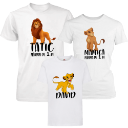 Set 3 tricouri aniversare "Lion King"