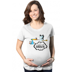 Tricou personalizat gravida - In curand voi fi mamica