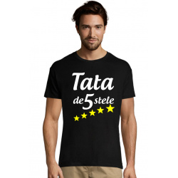 Tricou personalizat pentru tatici - Tata de 5 stele
