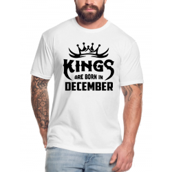 Tricou personalizat aniversare - Kings are born in december