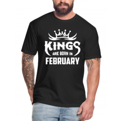 Tricou personalizat aniversare - Kings are born in february