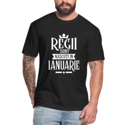 Tricou personalizat aniversare - Regii sunt nascuti in ianuarie