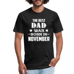 Tricou personalizat aniversare tatici - The best dad was born in november
