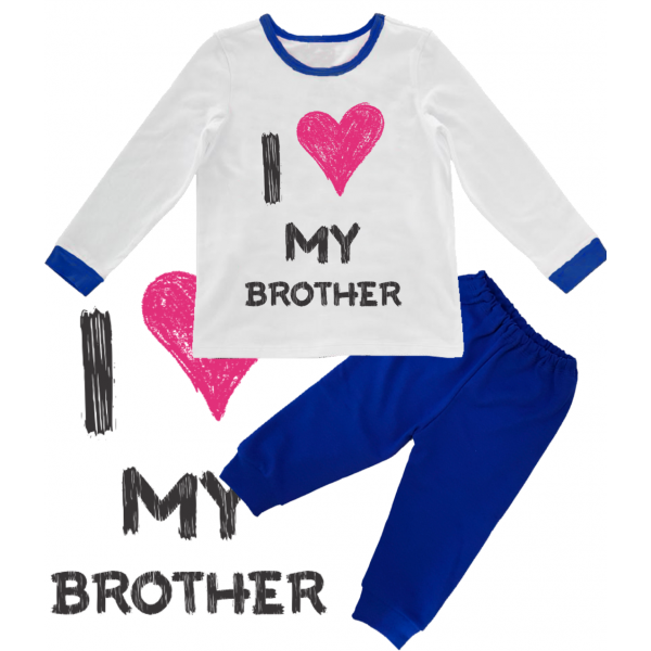 Pijama copil "I love my brother"