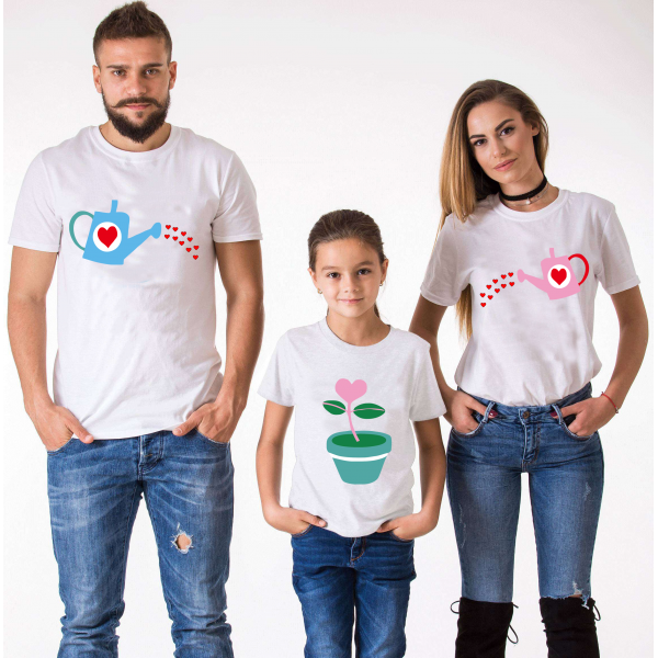 Set tricouri familie "Family love"