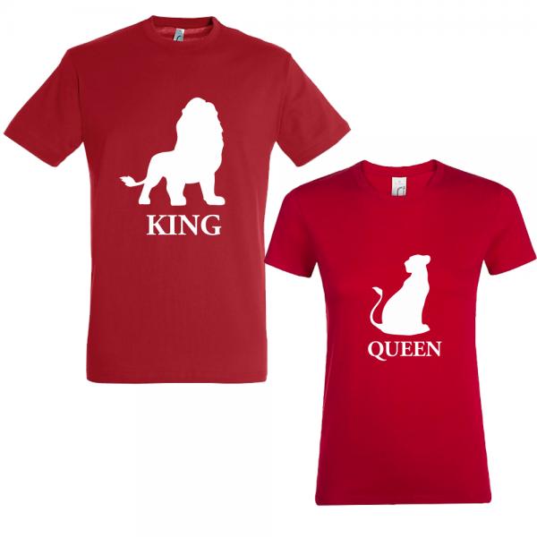 Set tricouri cupluri "Lion king"