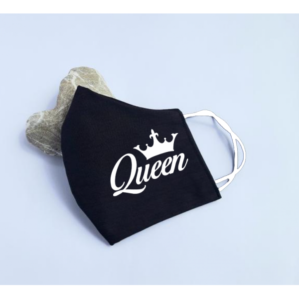 Set de masti personalizate pentru cupluri "King and Queen"