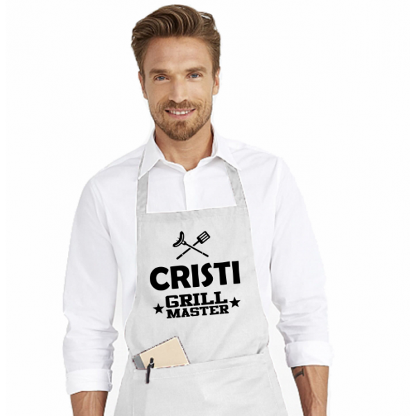 Sort de bucatarie personalizat cu numele tau - Grill Master