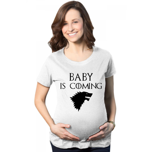 Tricou personalizat gravida - Baby is coming