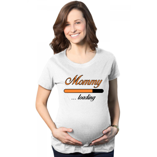 Tricou personalizat gravida - Mommy loading