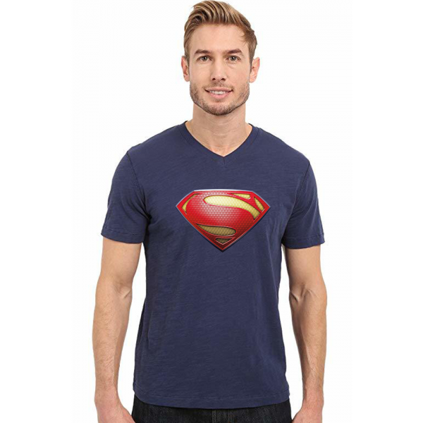 Tricou personalizat amuzant - Superman Man Of Steel, navy