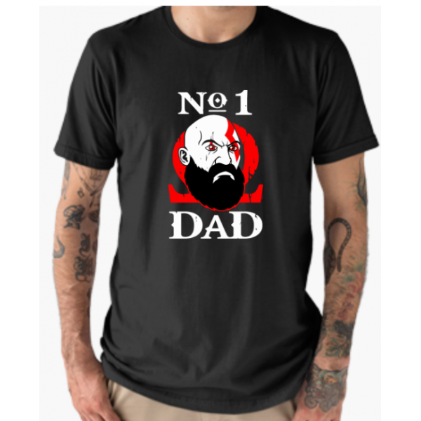 Tricou - No1 Dad God Of War ,L, negru