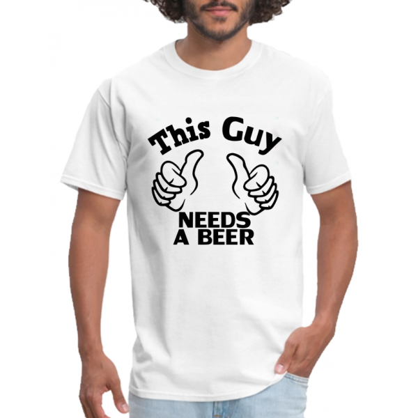 Tricou personalizat petrecerea burlacilor - This guy needs a beer