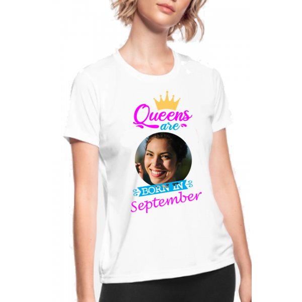 Tricou personalizat cu poza ta - Queens are born in september