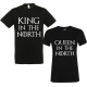 Set tricouri cupluri "King in the north"
