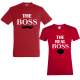 Set tricouri cupluri "The real boss"